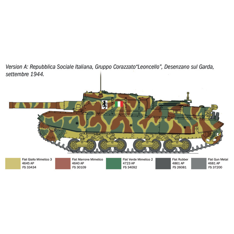 Char M43 da 105/25 "Bassotto" 4 versions - ITALERI 6751