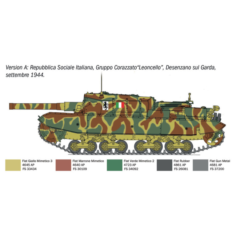 Char M43 da 105/25 "Bassotto" 4 versions - ITALERI 6751