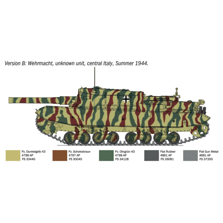 Char M43 da 105/25 "Bassotto" 4 versions - ITALERI 6751