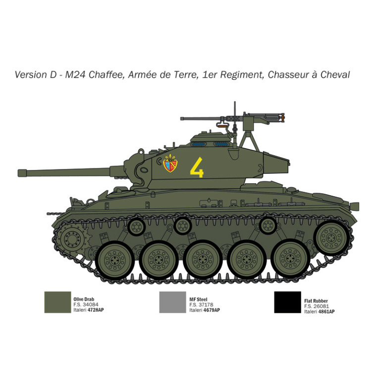 Char M24 Chaffee 5 versions - ITALERI 6761