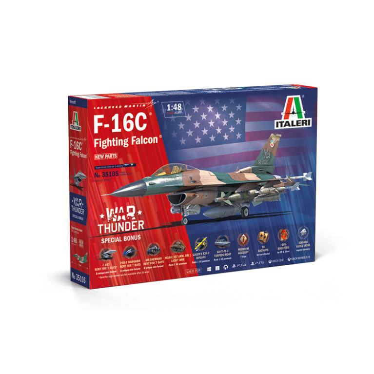 Avion F-16C Fighting Falcon 3 versions - ITALERI 35105