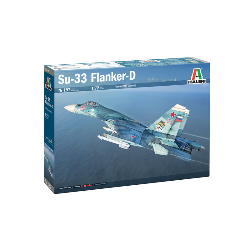 Avion Su-33 Flanker-D 4 versions - ITALERI 197