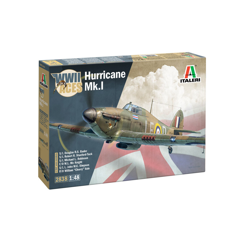 Avion Hurricane Mk.1 Aces 6 versions - ITALERI 2838