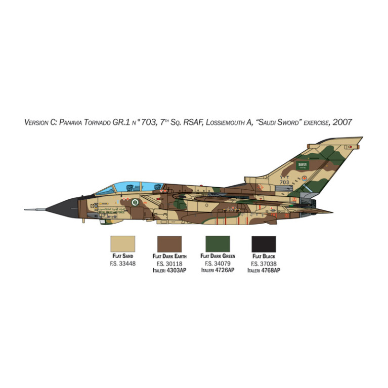 Avion Tornado GR.1/IDS 3 versions - ITALERI 35107