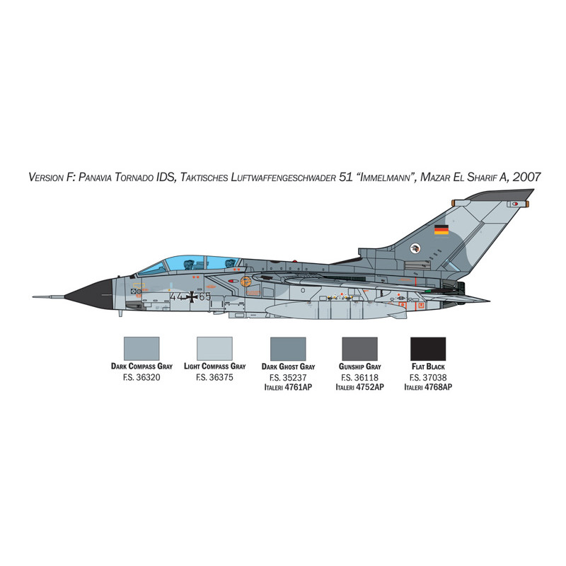 Avion Tornado GR.1/IDS 3 versions - ITALERI 35107