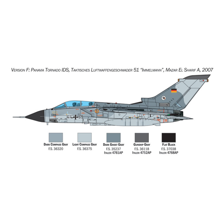 Avion Tornado GR.1/IDS 3 versions - ITALERI 35107
