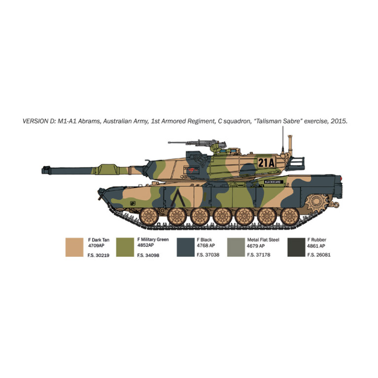 Char M1A1 Abrams 4 versions - ITALERI 35108
