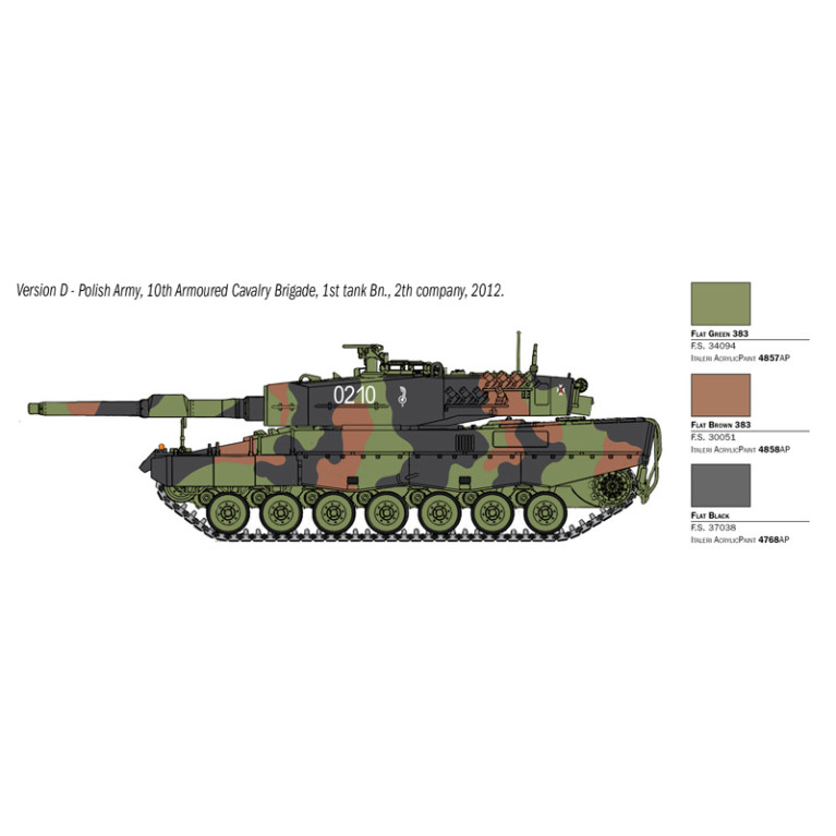 Char Leopard 2 A4 4 versions - ITALERI 35106