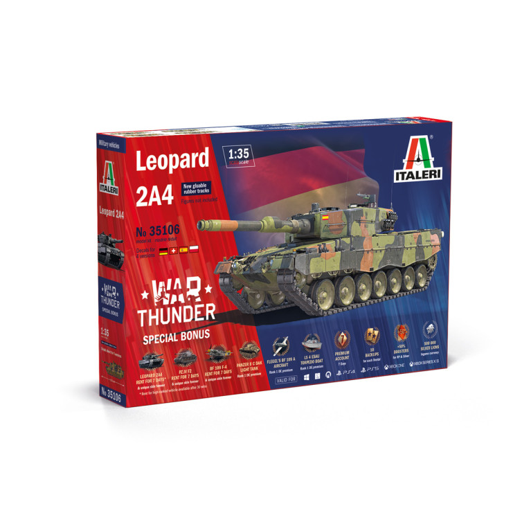 Char Leopard 2 A4 4 versions - ITALERI 35106