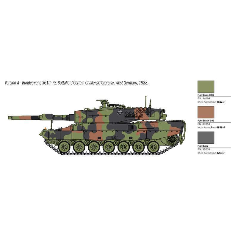 Char Leopard 2 A4 4 versions - ITALERI 35106