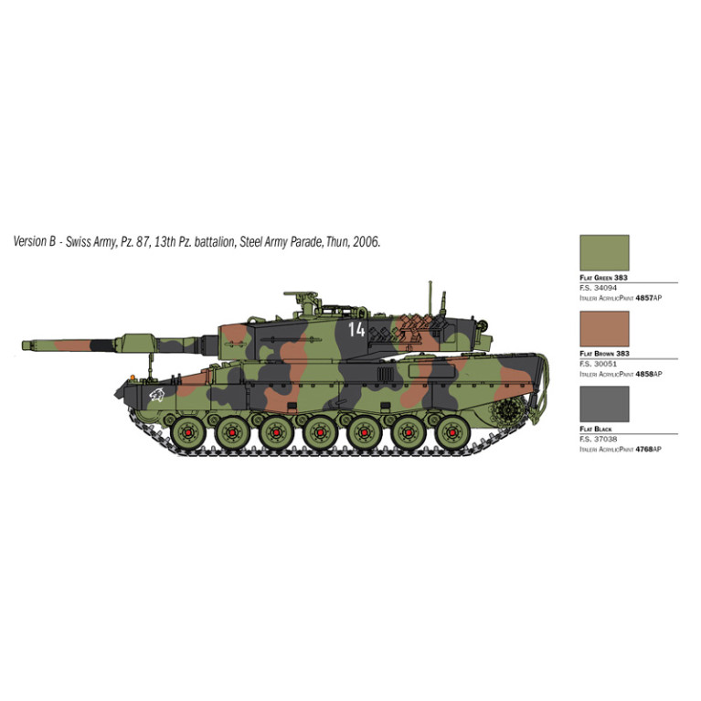 Char Leopard 2 A4 4 versions - ITALERI 35106