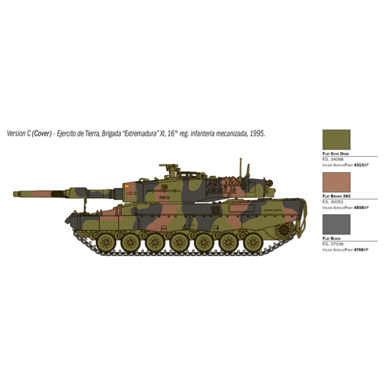 Char Leopard 2 A4 4 versions - ITALERI 35106
