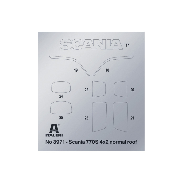 Camion Scania 770S 4x2 Normal Roof "Grey Cab" 2 versions - ITALERI 3971