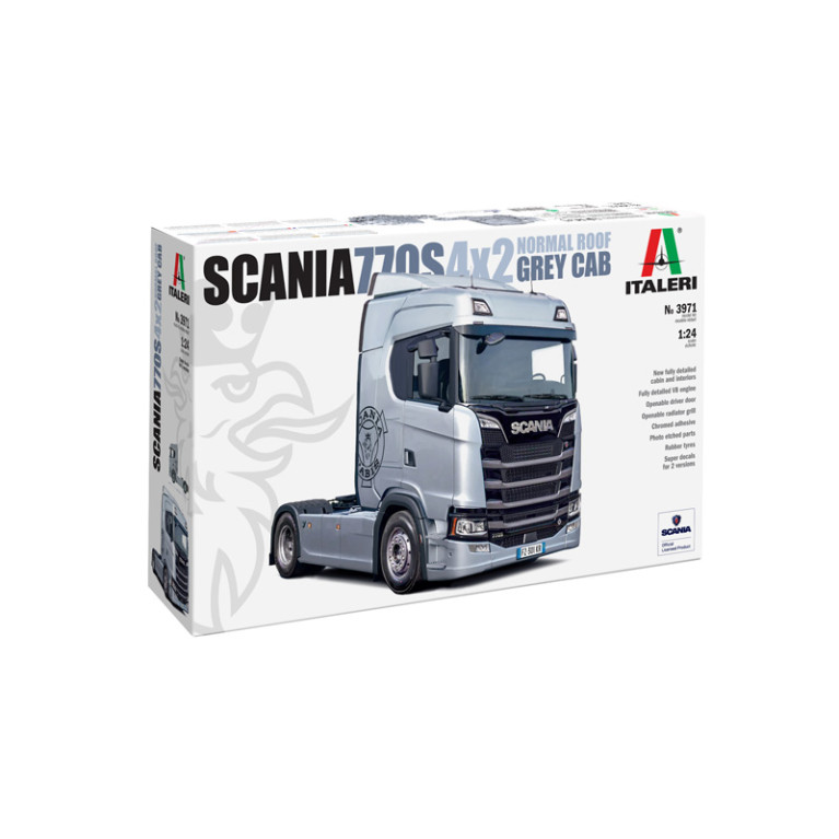 Camion Scania 770S 4x2 Normal Roof "Grey Cab" 2 versions - ITALERI 3971