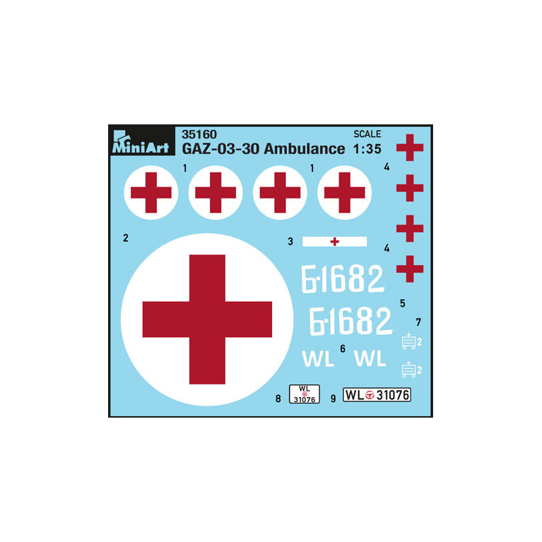 Ambulance GAZ-03-30 - MiniArt 35160