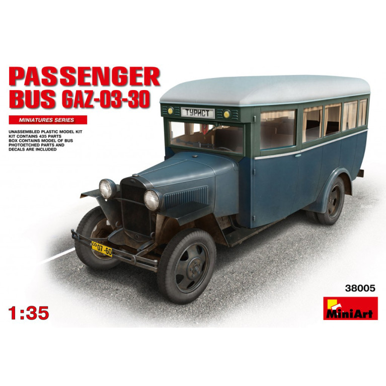 Autobus de transport de passager GAZ-03-30 - MiniArt 38005