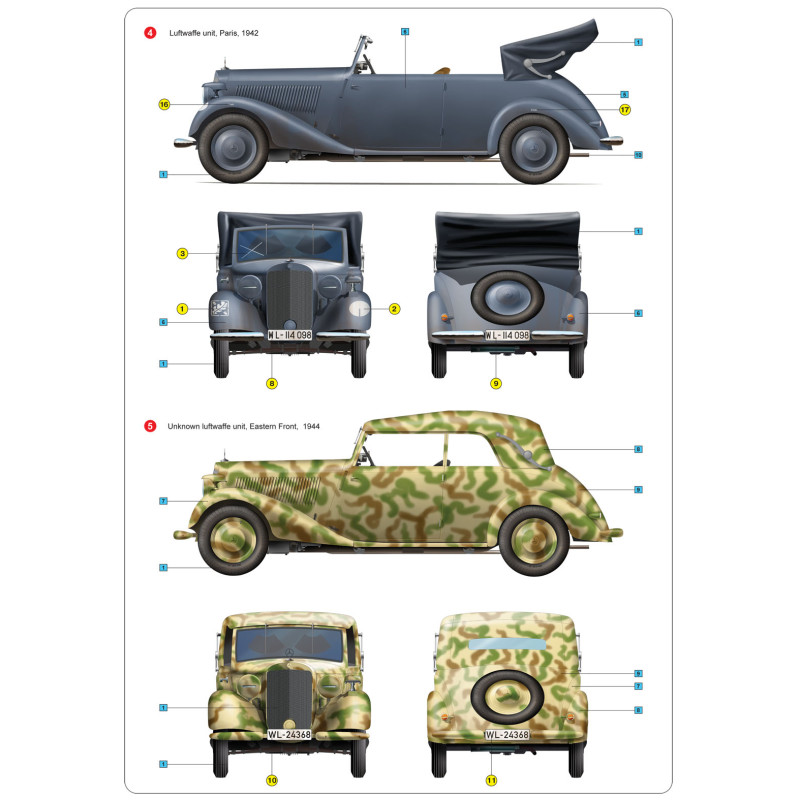 Mercedes-Benz type 170V  Cabriolet B - MiniArt 35107