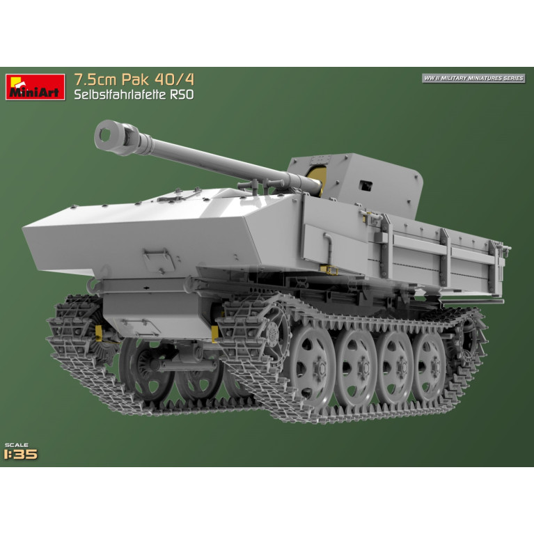 Canon antichar 7.5cm Pak 40/4 Selbstfahrlafette RSO 4 versions - MiniArt 35483