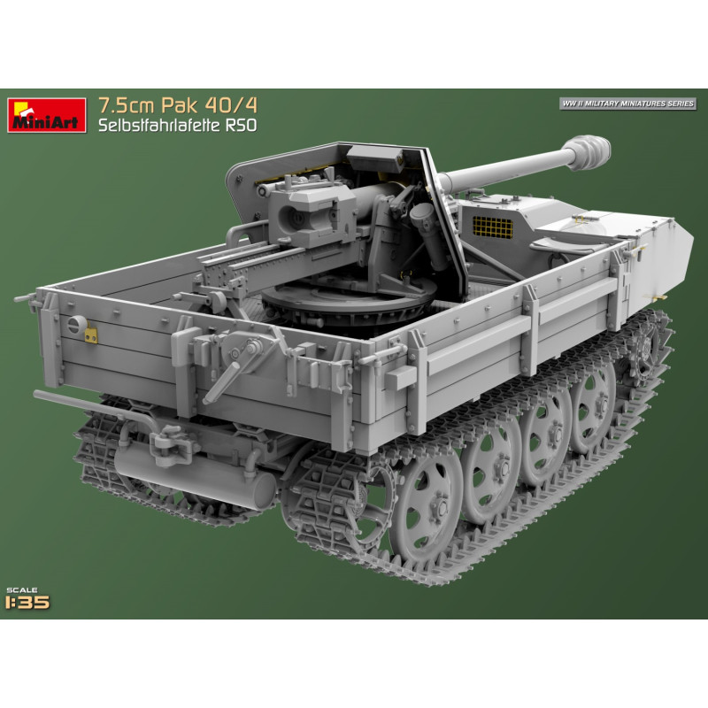 Canon antichar 7.5cm Pak 40/4 Selbstfahrlafette RSO 4 versions - MiniArt 35483