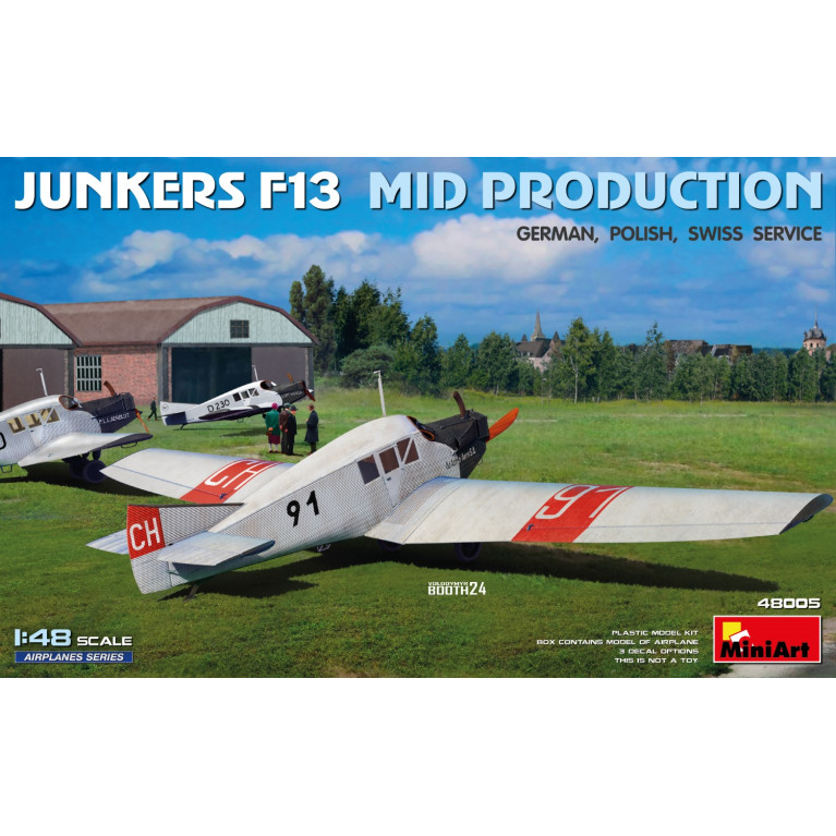 Avion Junkers F13 mid production Service allemand,  polonais et suisse 3 versions - MiniArt 48005