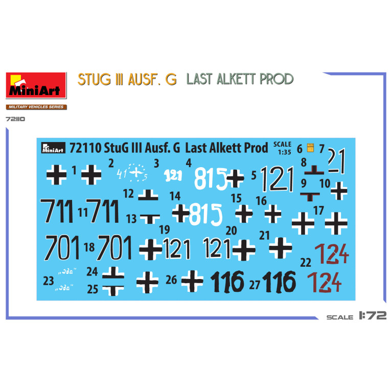 Char StuG III Ausf. G Last Alkett Prod 6 versions - MiniArt 72110