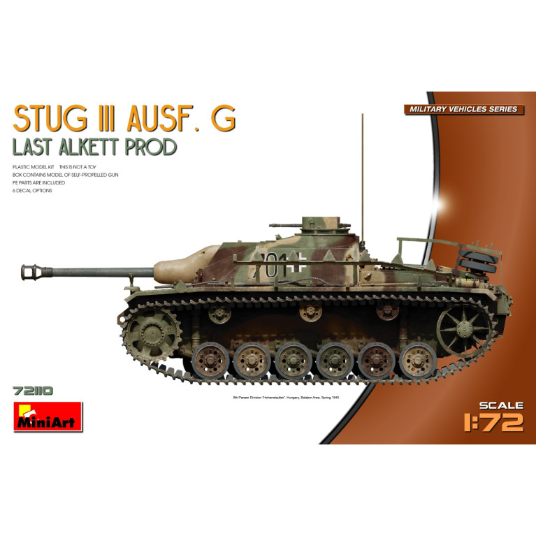 Char StuG III Ausf. G Last Alkett Prod 6 versions - MiniArt 72110