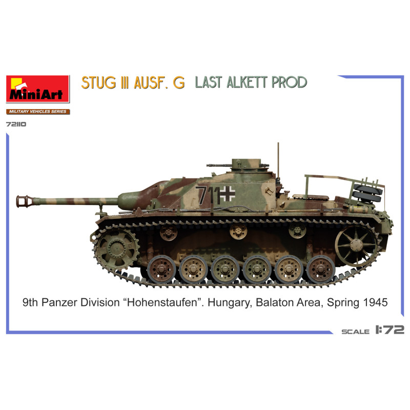 Char StuG III Ausf. G Last Alkett Prod 6 versions - MiniArt 72110