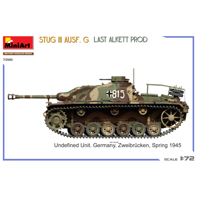 Char StuG III Ausf. G Last Alkett Prod 6 versions - MiniArt 72110