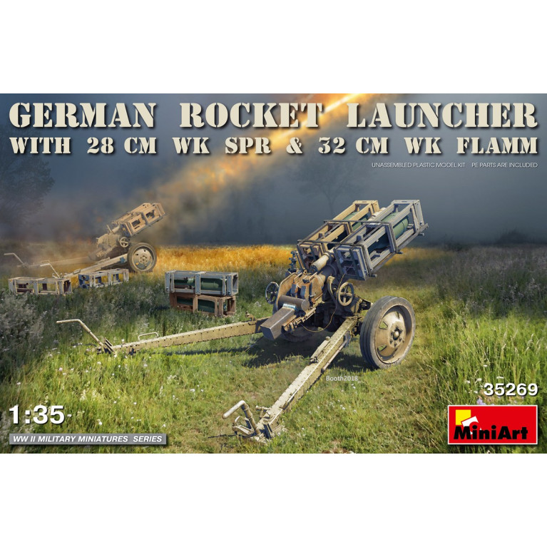 Lance roquette allemand avec 28 cm WK Spr et 32 cm WK Flamm - MiniArt 35269
