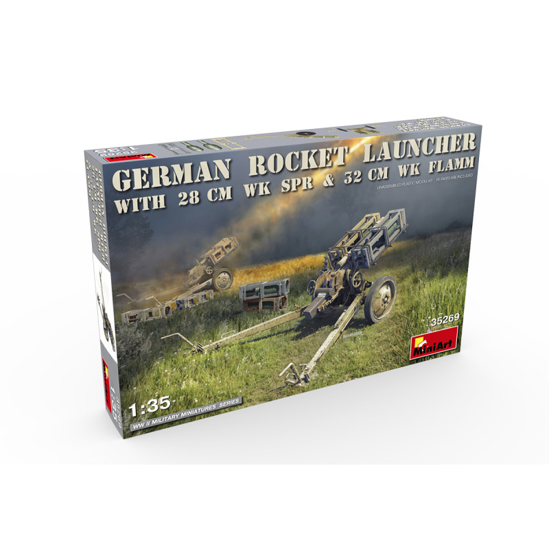 Lance roquette allemand avec 28 cm WK Spr et 32 cm WK Flamm - MiniArt 35269