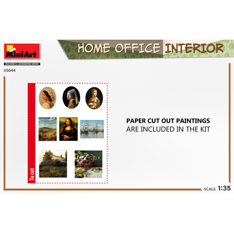 Intérieur bureau de maison - MiniArt 35644