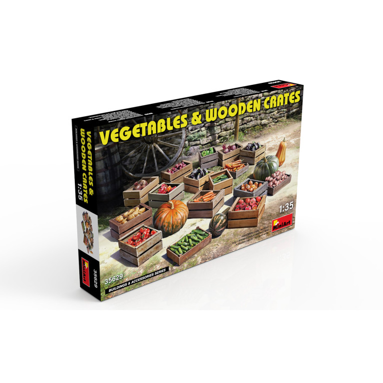 Légumes et caisses en bois - MiniArt 35629