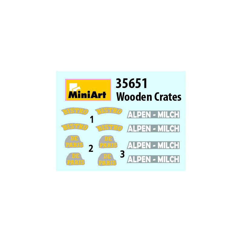 Caisses en bois - MiniArt 35651