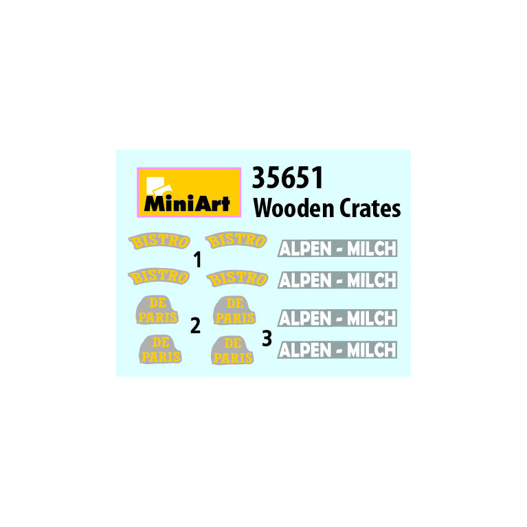 Caisses en bois - MiniArt 35651