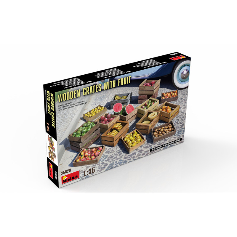 Caisses en bois avec des fruits - MiniArt 35628