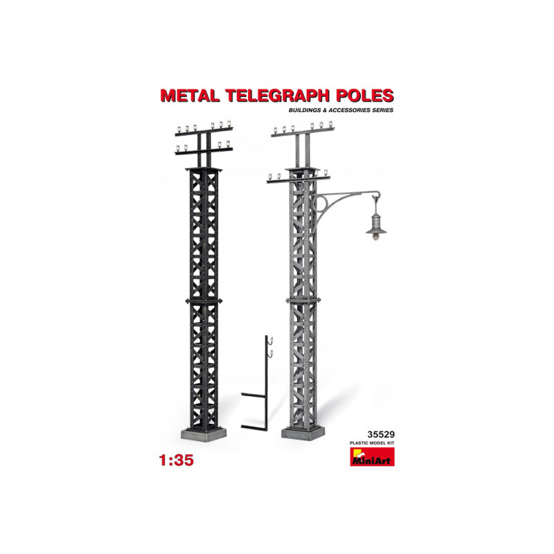 Poteaux télégraphiques en métal - MiniArt 35529
