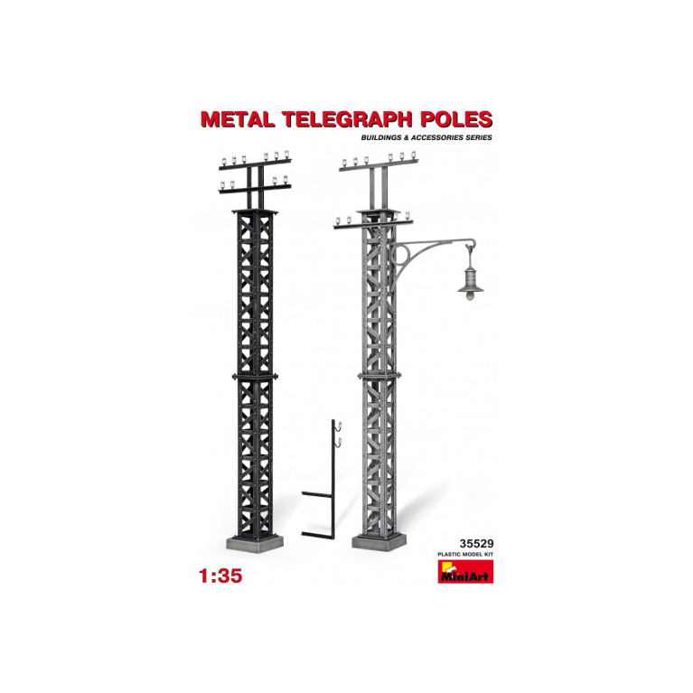 Poteaux télégraphiques en métal - MiniArt 35529