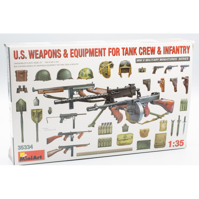 Armes et équipements américains pour les équipages de chars et l'infanterie - MiniArt 35334