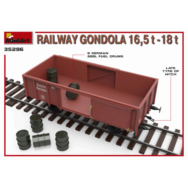 Wagon gondola 16.5-18 t - MiniArt 35296