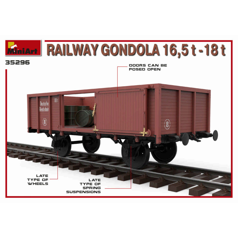 Wagon gondola 16.5-18 t - MiniArt 35296