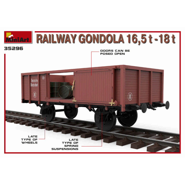 Wagon gondola 16.5-18 t - MiniArt 35296