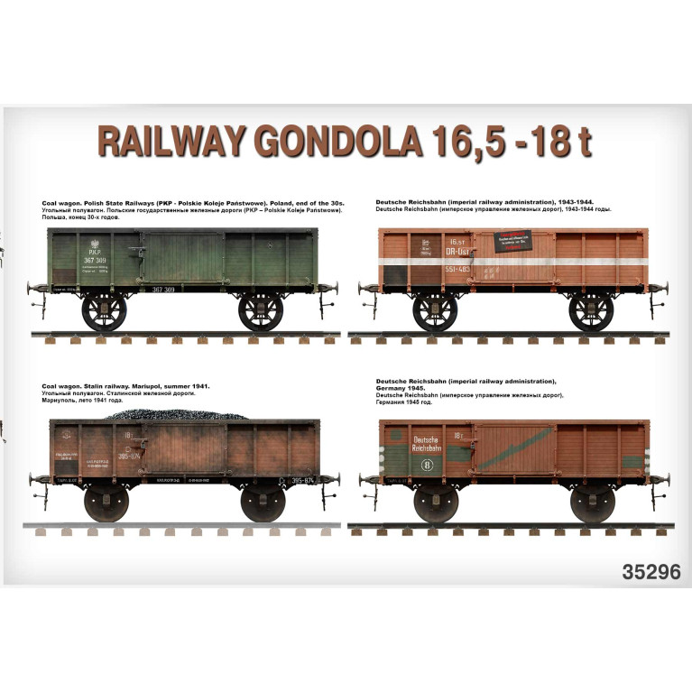 Wagon gondola 16.5-18 t - MiniArt 35296