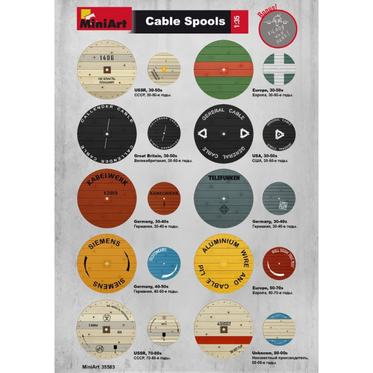 Bobines de câble - MiniArt 35583