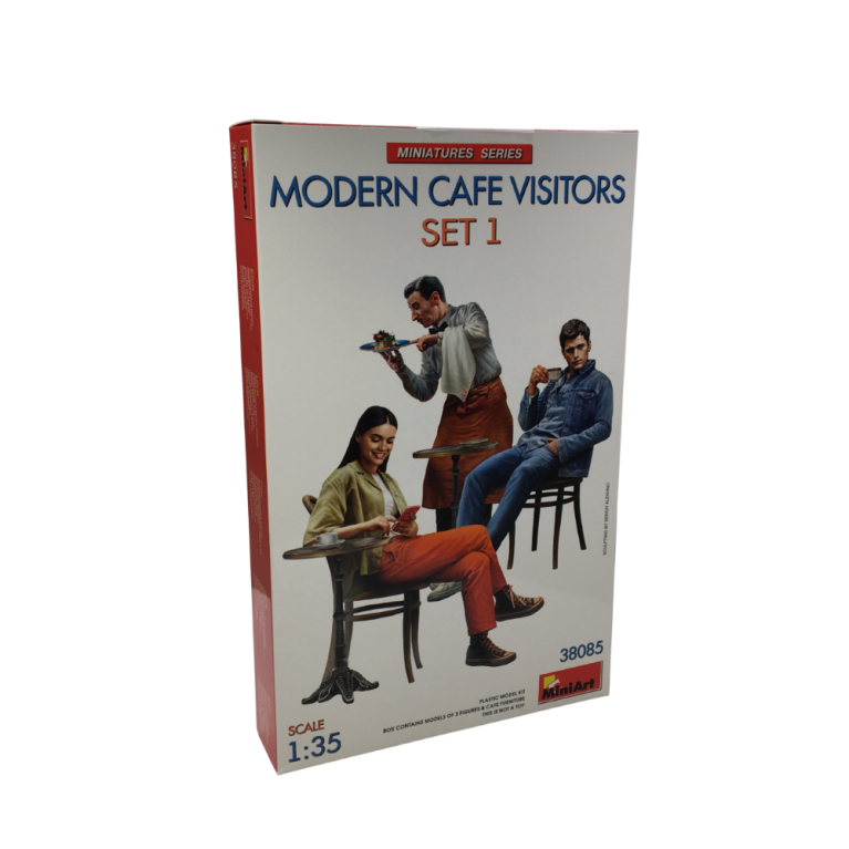 Visiteurs café moderne set 1 - MiniArt 38085