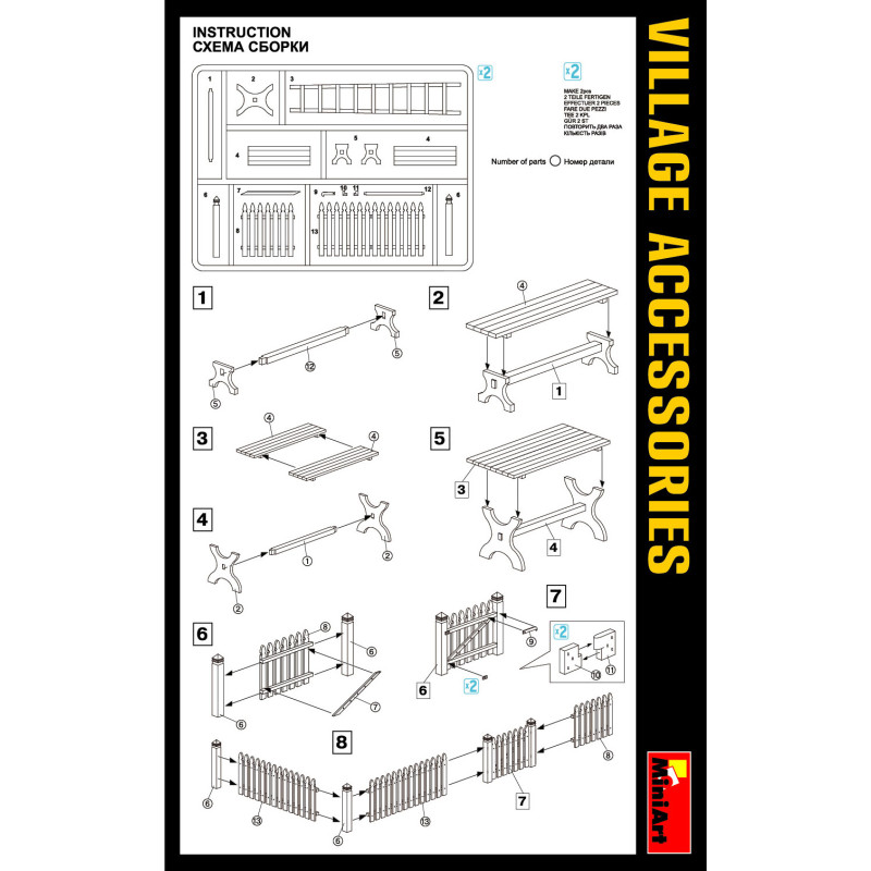 Accessoires de village - MINIART 35539