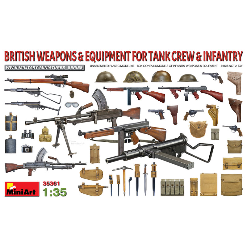 Armes et équipements britanniques pour les équipages de chars et l'infanterie - MINIART 35361