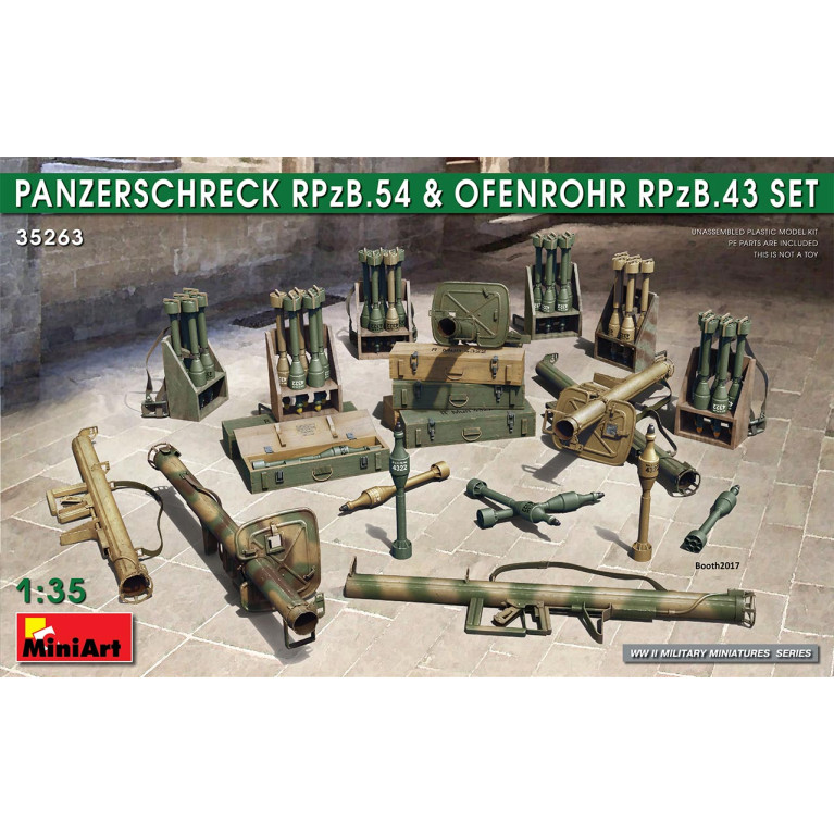 Ensemble Panzerschreck RPzB.54 et Ofenrohr ROzB.43 - MINIART 35263