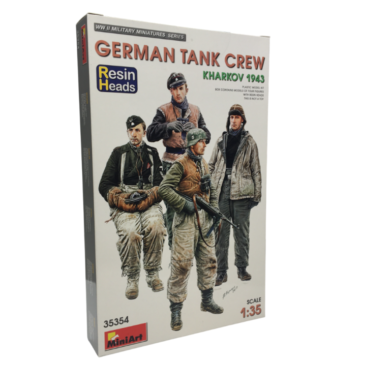 Équipage de char allemand. Kharkov 1943. têtes en résine - MINIART 35354