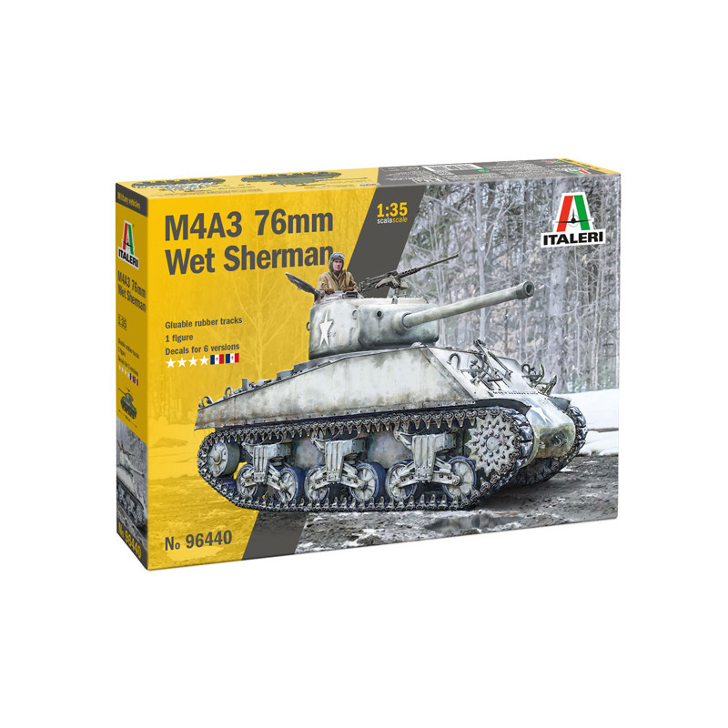 Char M4A3 76mm Wet Sherman 6 versions - ITALERI 96440