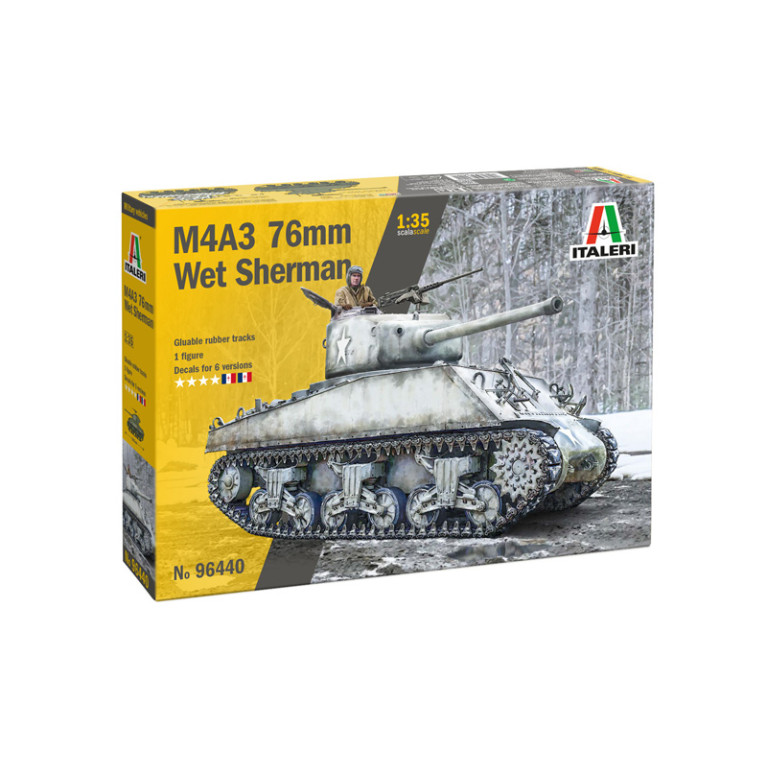 Char M4A3 76mm Wet Sherman 6 versions - ITALERI 96440